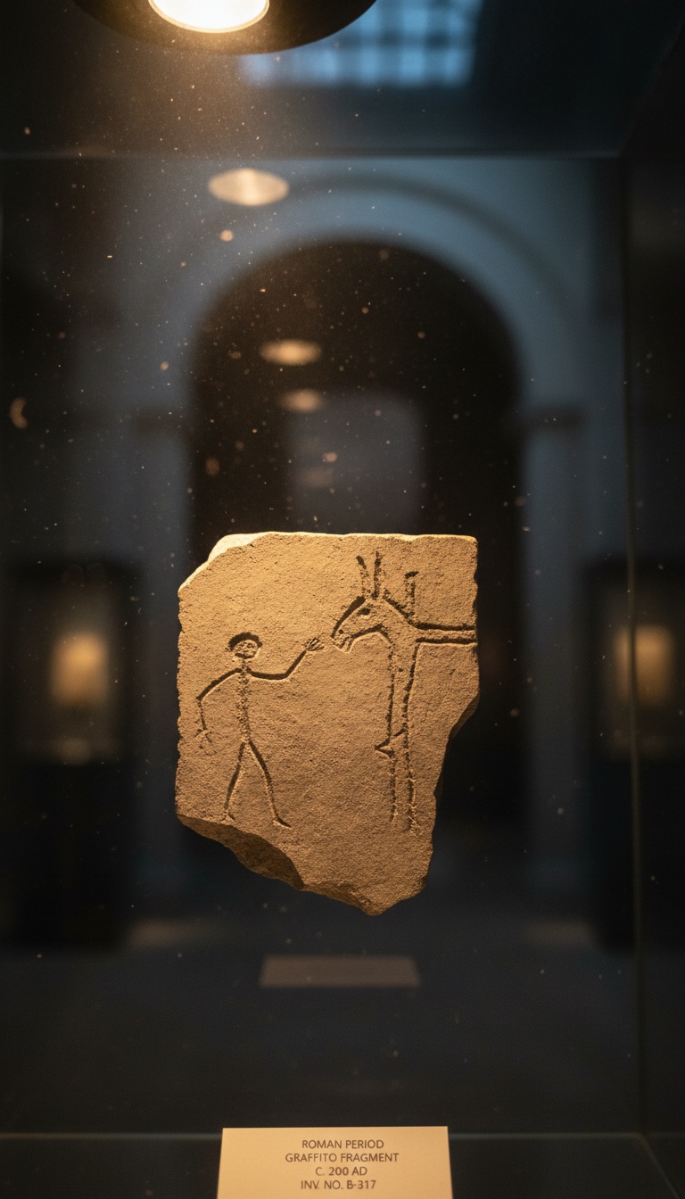 The Oldest Image of Jesus Has a Donkey Head. Rome Still Has It.