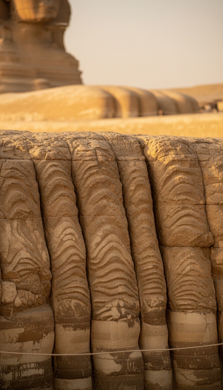 The Sphinx Has Rain Damage in a Desert Dry for 8,000 Years