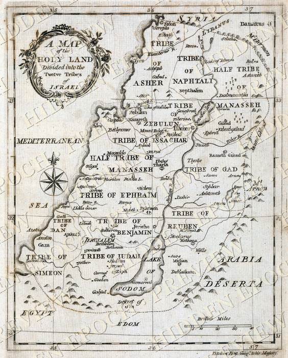 The Holy Land of the Twelve Tribes